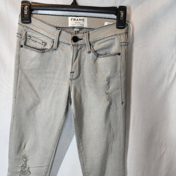 FRAME denim le skinny de Jeanne gray pants size 24 - Picture 11 of 16